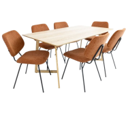 Modern dining room with minimalist furniture design
