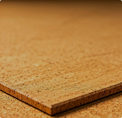 Eco-friendly cork flooring in a comfortable bathroom
