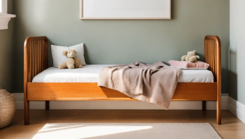 kids bed With Metal Finishes