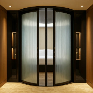 Convenient rotating door for high-traffic entryways