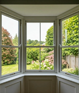 Spacious bay window for enhanced natural light and views