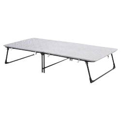 Compact folding bed for space-saving storage solution