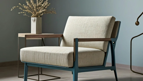  Rocking & Revolving Chair With Swivel Function In Grey Colour 