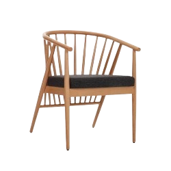 Comfortable cafe chair with modern design and style
