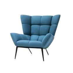 Compact one-seater sofa in a modern bedroom