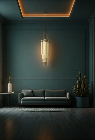 Room with soft, uniform ambient lighting