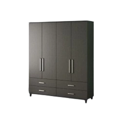 4-door almirah with spacious storage for home