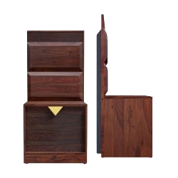 Modern floating bedside table with sleek design