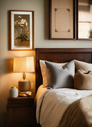 Compact nightstand designed for storing essentials beside the bed