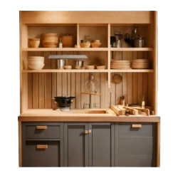 Elegant wooden cupboard for stylish home storage