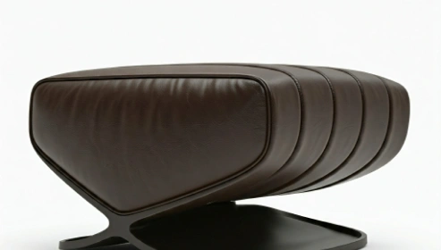 Versatile ottoman used for living room seating and organizing items