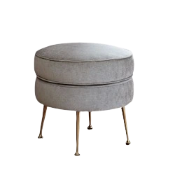 Round ottoman with storage for modern home decor