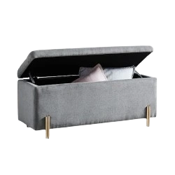 Storage ottoman with hidden compartment for extra space