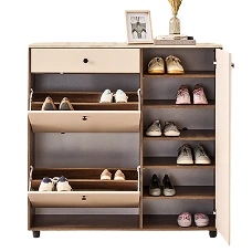 Eco-friendly Single door Shoe rack for organized storage