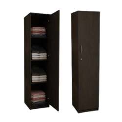 Compact one-door wardrobe for efficient home organization