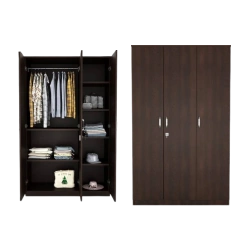Spacious 3-door wardrobe for modern bedroom storage