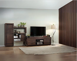 Mahogany traditional TV unit with a grand, stately appearance