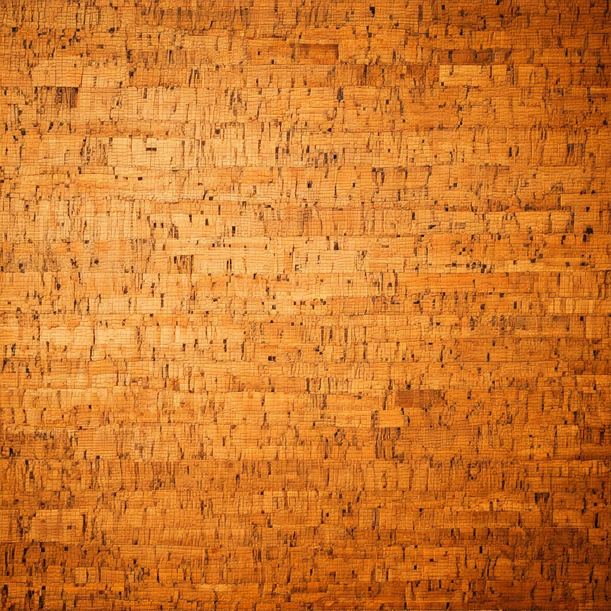 Sound-absorbing cork wall panel with natural texture