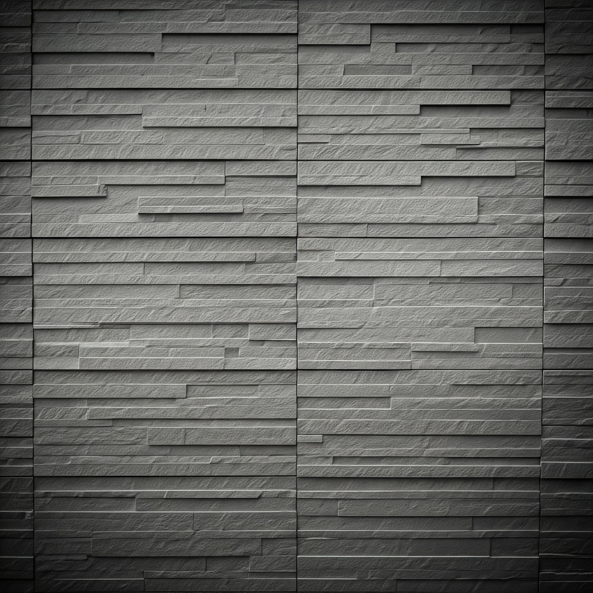 Natural stone cladding on an exterior wall, showing rustic texture